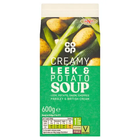Co-op Creamy Leek & Potato Soup 600g
