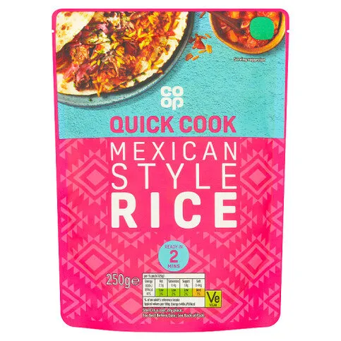Co-op Quick Cook Mexican Style Rice 250g