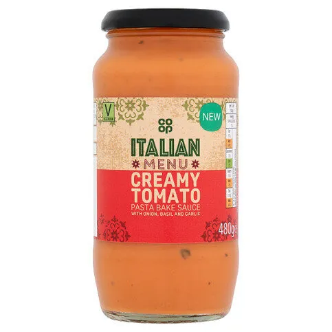 Co-op Italian Menu Creamy Tomato Pasta Bake Sauce 480g