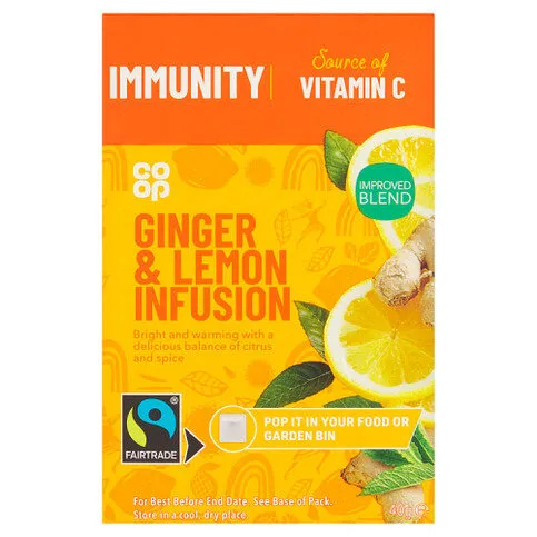 Co-op Immunity Ginger & Lemon Infusion 40g
