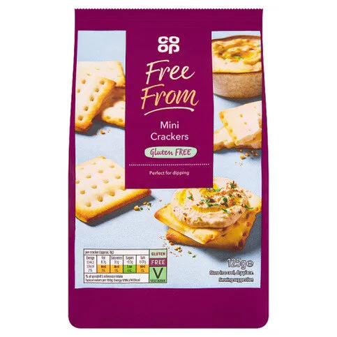 Co-op Free From Mini Crackers 125g