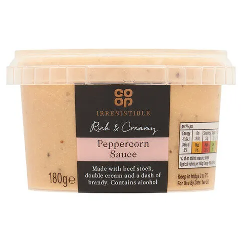 Co-op Irresistible Peppercorn Sauce 180g