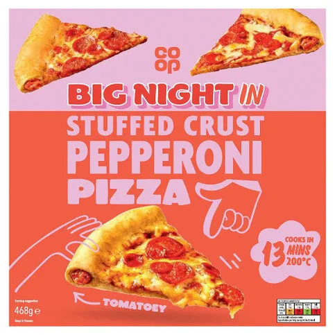Co-op Stuffed Crust Pepperoni Pizza 468g