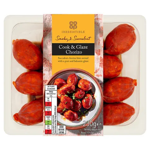 Co-op Irresistible Cook & Glaze Chorizo 230g