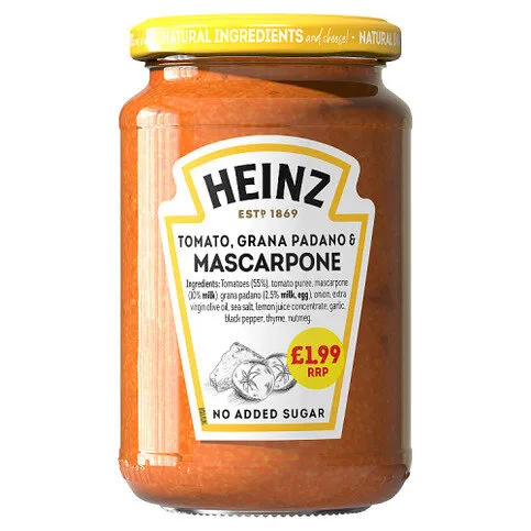 Heinz Tomato, Grana Padano & Mascarpone 350g