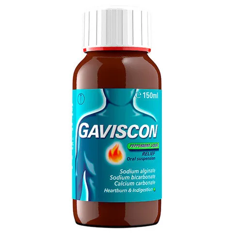 Gaviscon Liquid Heartburn & Indigestion Relief Peppermint Flavour 150ml