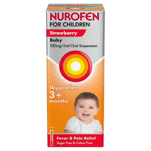 NUROFEN FOR CHILDREN STRAWB 100ML