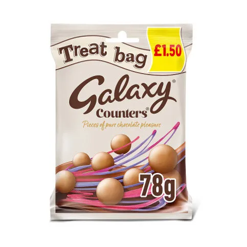 Galaxy Counters Milk Chocolate Buttons Treat Bag