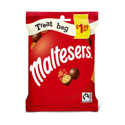 Maltesers Milk Chocolate & Honeycomb Bites 68g - Sweets Bag