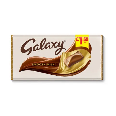 Galaxy Smooth Milk Chocolate Bar £1.69 PMP 100g