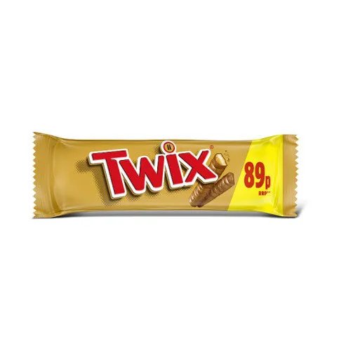 Twix Caramel Biscuit Chocolate Bar 50g PMP £0.89