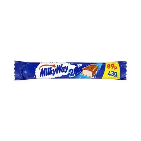 Milky Way Milk Chocolate Bar 43g PMP £0.89

