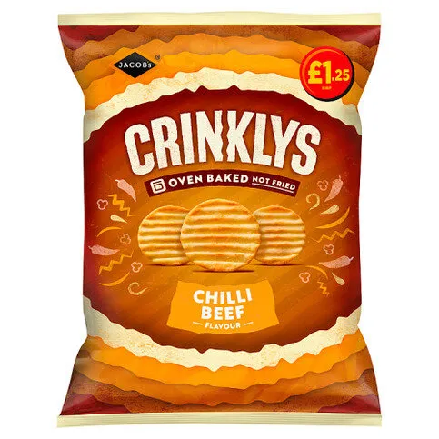 Jacob's Chilli Beef Flavour Crinklys 90g