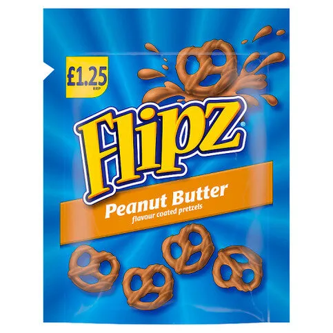 Flipz Peanut Butter Flavour Coated Pretzels 80g