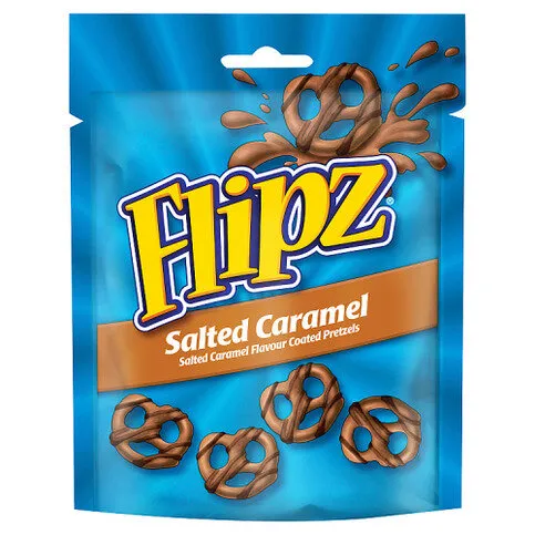 Flipz Pretzels Salted Caramel Flavour Snacks 90g