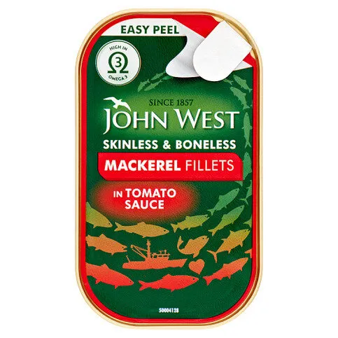 John West Mackerel Fillets in Tomato Sauce 115g