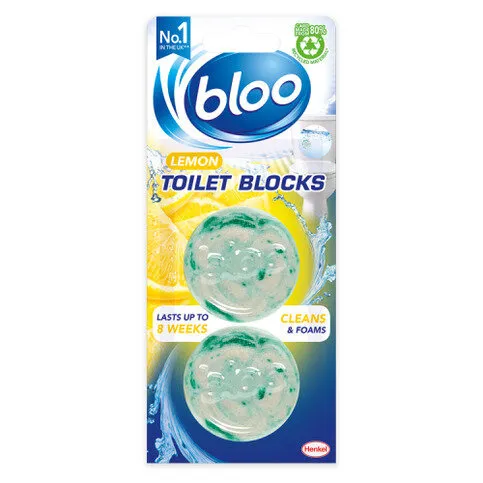 Bloo Lemon Toilet Blocks 2 x 38g