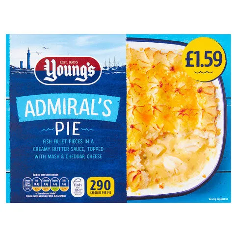 Young's Admiral's Pie PMP £1.59 300g