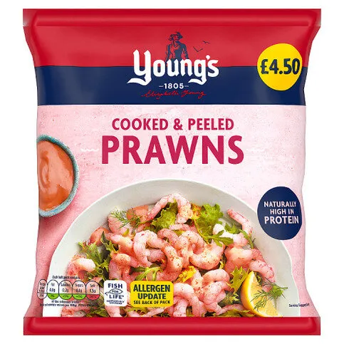 Young's Cooked & Peeled Prawns 180g