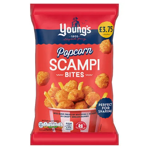 Young's Popcorn Scampi Bites 300g