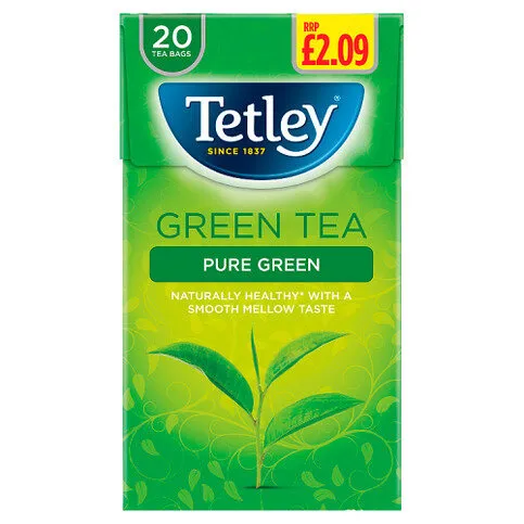 Tetley 20 Pure Green Tea Bags 40g