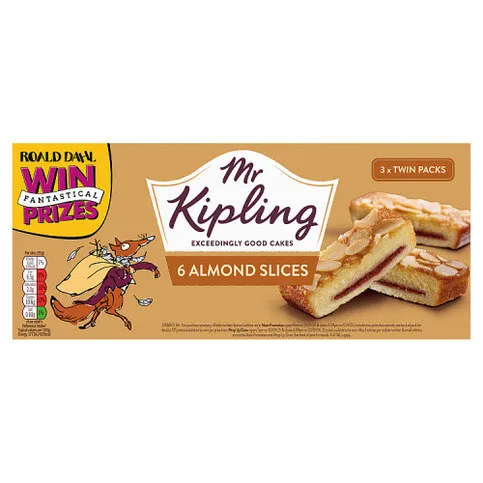 Mr Kipling 6 Almond Slices