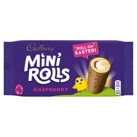 Cadbury 5 Raspberry Mini Rolls