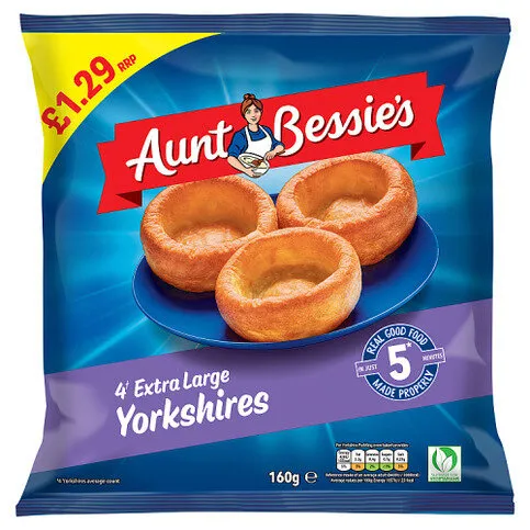 Aunt Bessie's 4 Extra Large Yorkshires 160g