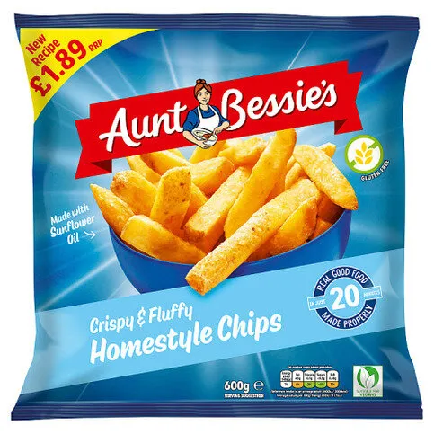 Aunt Bessie's Crispy & Fluffy Homestyle Chips 600g