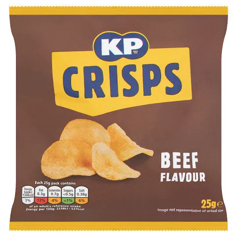 KP Beef Flavour Crisps 25g