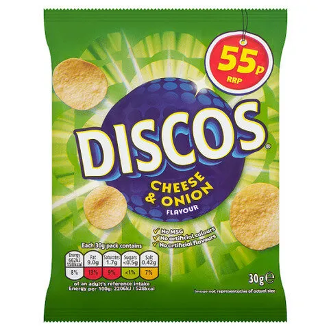 Discos Cheese & Onion Flavour 30g