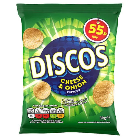 Discos Cheese & Onion PM55p 30g