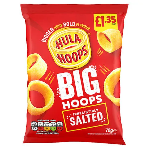 Hula Hoops Irresistibly Salted Big Hops 70g