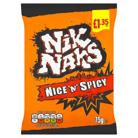 Nik Naks Nice 'N' Spicy Flavour 75g