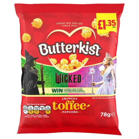 Butterkist Crunchy Toffee Popcorn 78g