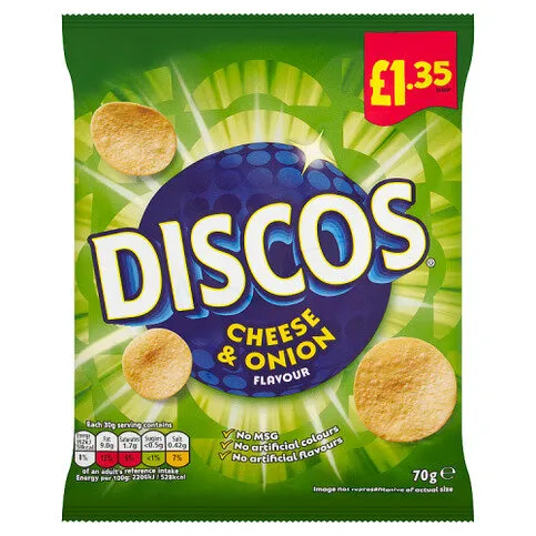 Discos Cheese & Onion Flavour 70g