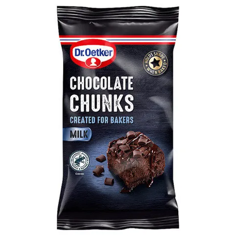 Dr. Oetker Chocolate Chunks Milk 100g