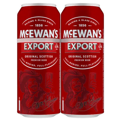 McEwan's Export Original Scottish Premium Beer 4 x 500ml Cans
