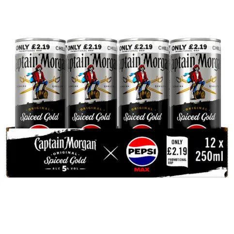 Captain Morgan Original Spiced Gold can