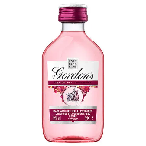 Gordon's Premium Pink Flavoured Gin Based Spirit Drink 35% vol 5cl
