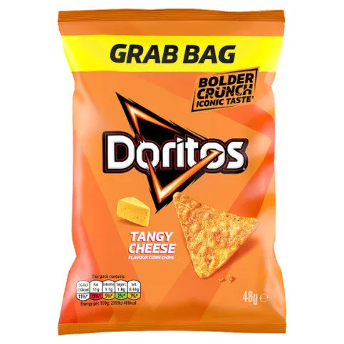 Doritos Tangy Cheese Tortilla Chips Grab Bag Crisps 48g