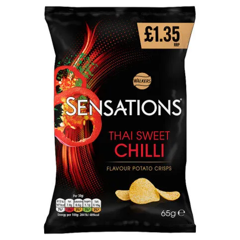 Walkers Sensations Thai Sweet Chilli Crisps 65g