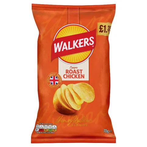Walkers Roast Chicken Sharing Crisps 70g