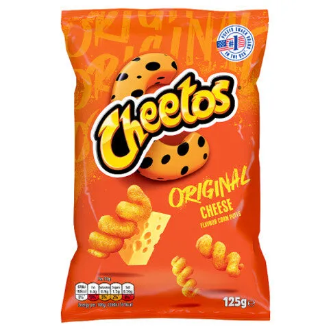 Cheetos Twisted Original Cheese Corn Puffs Sharing Crisps 125g