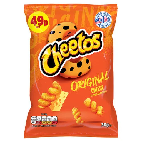 Cheetos Twisted Cheese Corn Puffs Sharing Crisps 30g