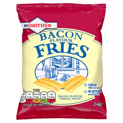 Smiths Fries Bacon Snacks Crisps 24g