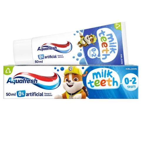 Aquafresh Paw Patrol Kids Milk Teeth Toothpaste 0-2 Years, 50ml