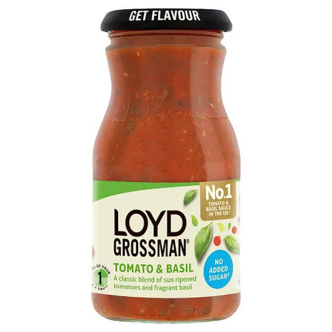 Loyd Grossman No Added Sugar Tomato & Basil 350g