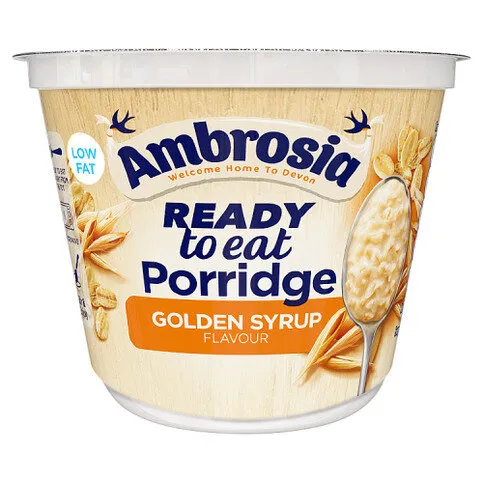 Ambrosia Ready to Eat Golden Syrup Flavour Porridge 210g