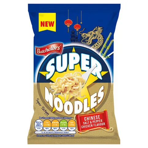 Batchelors Chinese Salt & Pepper Chicken Flavour Super Noodles 90g
